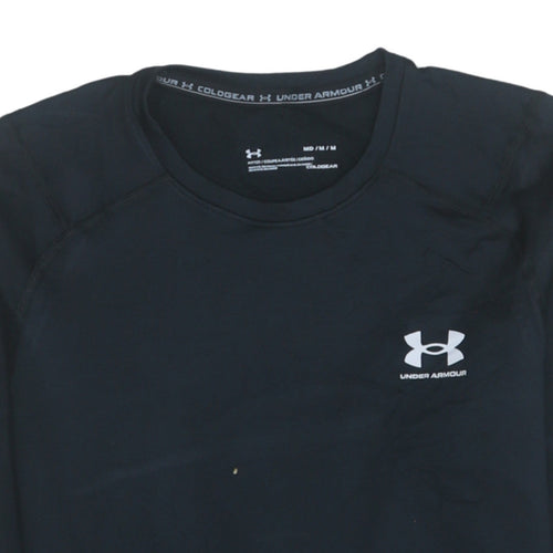 Under Armour Men Black Medium ColdGear Long Sleeve Compression Top