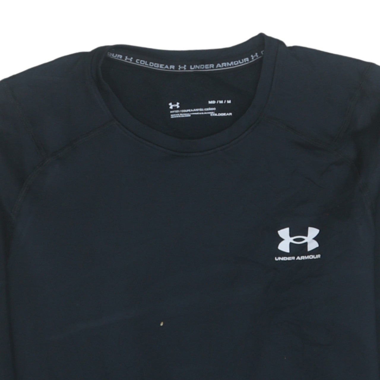 Under Armour Men Black Medium ColdGear Long Sleeve Compression Top