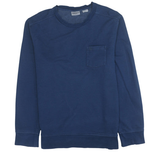 Timberland Men's Blue L Pullover Sweatshirt Crew Neck Fleece