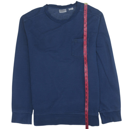 Timberland Men's Blue L Pullover Sweatshirt Crew Neck Fleece