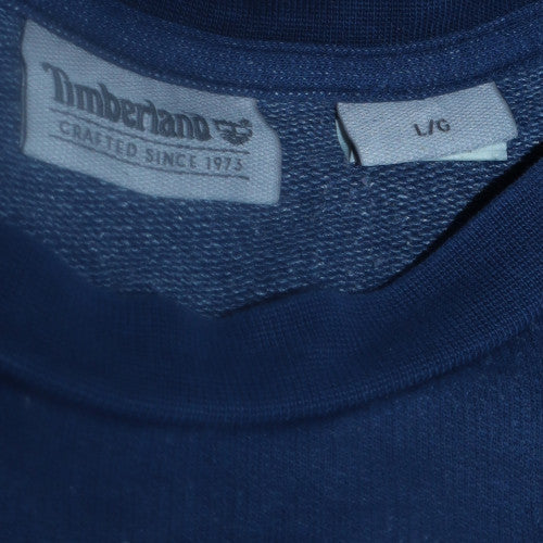 Timberland Men's Blue L Pullover Sweatshirt Crew Neck Fleece