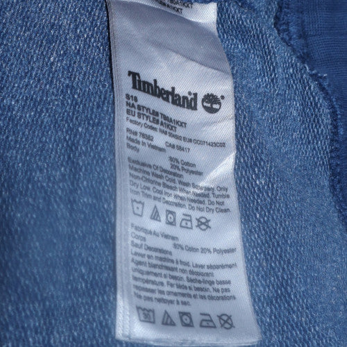 Timberland Men's Blue L Pullover Sweatshirt Crew Neck Fleece