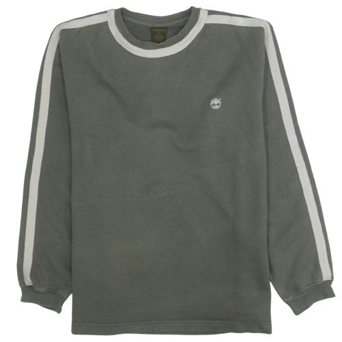 Timberland Men's Green Pullover Sweatshirt M Crew Neck Fleece