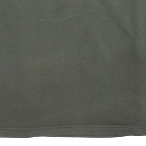 Timberland Men's Green Pullover Sweatshirt M Crew Neck Fleece