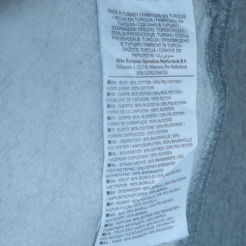 Nike Men's Grey Camouflage Pullover Hoodie Size M Cotton Blend