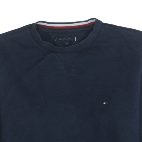 Tommy Hilfiger Men's Blue Pullover Sweatshirt M Logo Classic