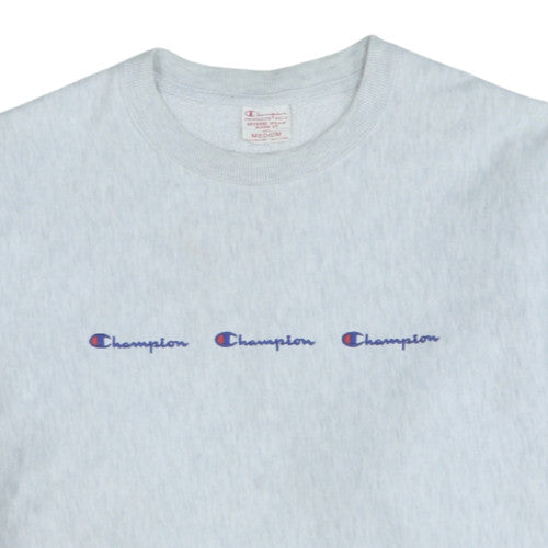 Champion Men's Grey Reverse Weave Pullover Sweatshirt Medium