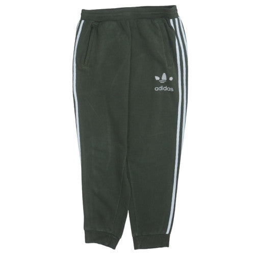 Adidas Men Green Jogger Sweatpants L Cotton Blend Casual Trousers