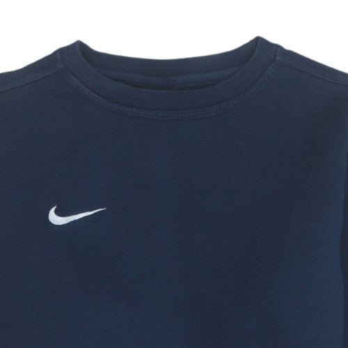 Nike Boys Blue Pullover Sweatshirt M 10-12 Years Crew Neck Logo Jumper