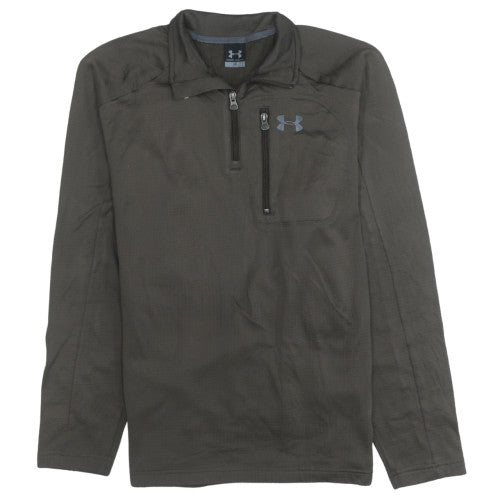 Under Armour Men's Brown 1/4 Zip Athletic Sweatshirt Size M