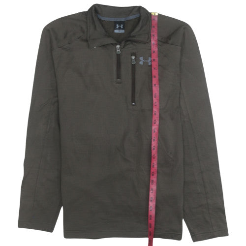 Under Armour Men's Brown 1/4 Zip Athletic Sweatshirt Size M