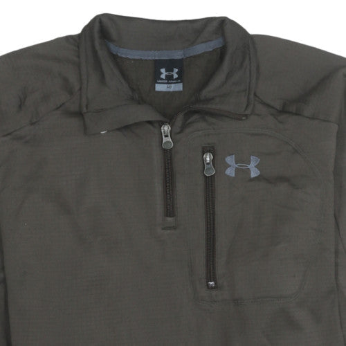 Under Armour Men's Brown 1/4 Zip Athletic Sweatshirt Size M