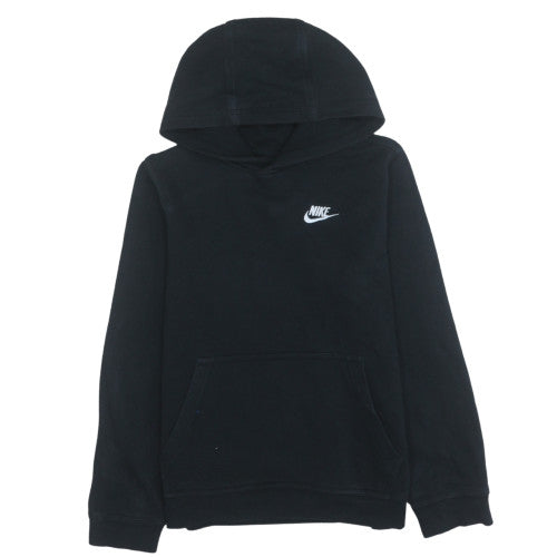 Nike Boys Black Pullover Hoodie Size L (147-158cm) Cotton Blend