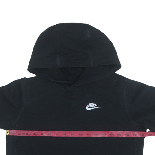 Nike Boys Black Pullover Hoodie Size L (147-158cm) Cotton Blend