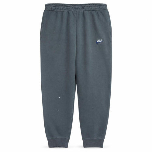 Nike Men’s Grey Fleece Sweatpants M Regular Fit Tapered Trousers