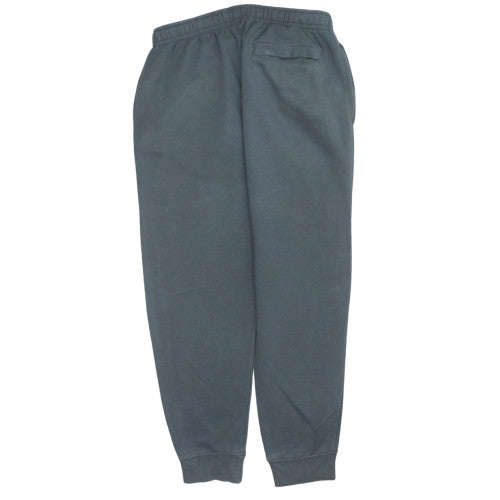 Nike Men’s Grey Fleece Sweatpants M Regular Fit Tapered Trousers
