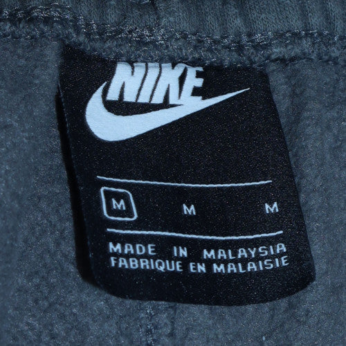 Nike Men’s Grey Fleece Sweatpants M Regular Fit Tapered Trousers