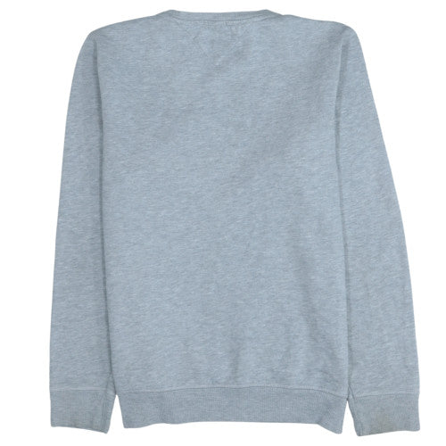 Tommy Jeans Men's Grey Regular Fit Crew Neck Sweatshirt M