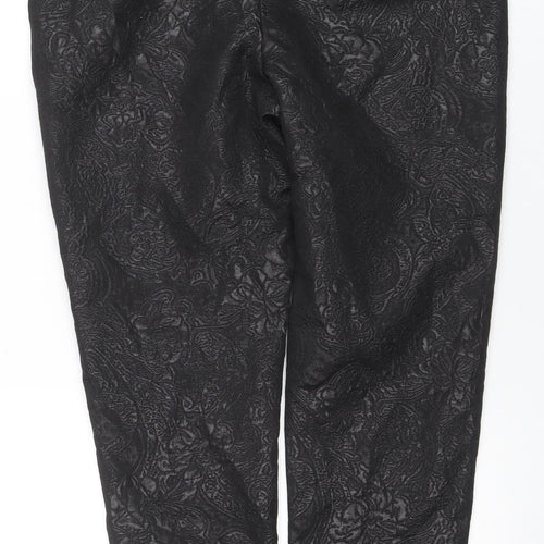 Autograph Women’s Black Floral Jacquard Jegging Size 12