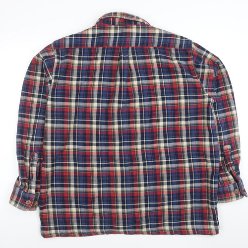 Bar Harbour Men’s Multicoloured Checked Flannel Lined XL Jacket