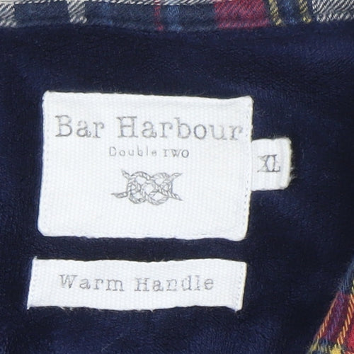 Bar Harbour Men’s Multicoloured Checked Flannel Lined XL Jacket