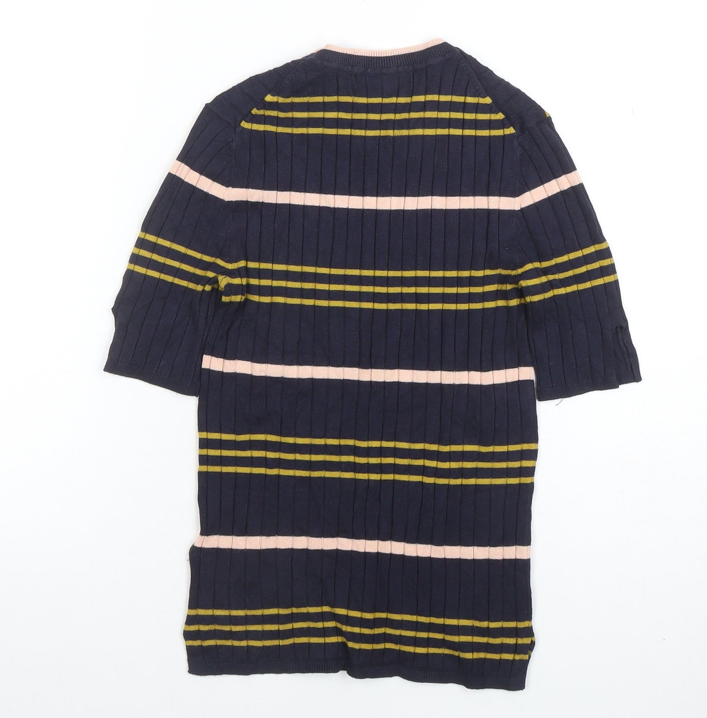 Marks and Spencer Women’s Navy Striped Knit T-Shirt Size 8