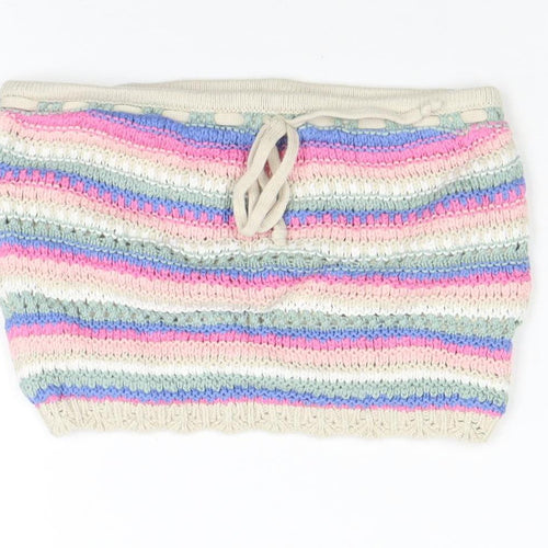 Hollister Women's Multicoloured Striped Knit Strapless Camisole Top XS