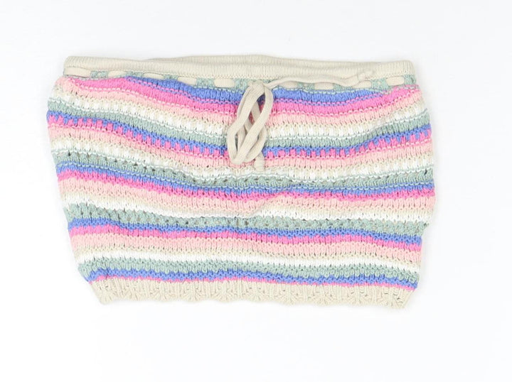 Hollister Women's Multicoloured Striped Knit Strapless Camisole Top XS