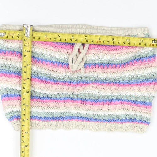 Hollister Women's Multicoloured Striped Knit Strapless Camisole Top XS