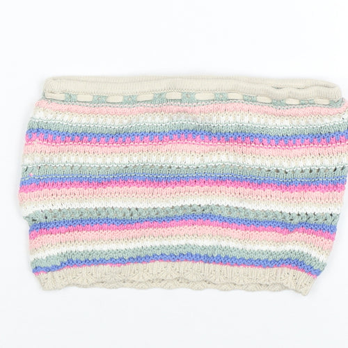 Hollister Women's Multicoloured Striped Knit Strapless Camisole Top XS
