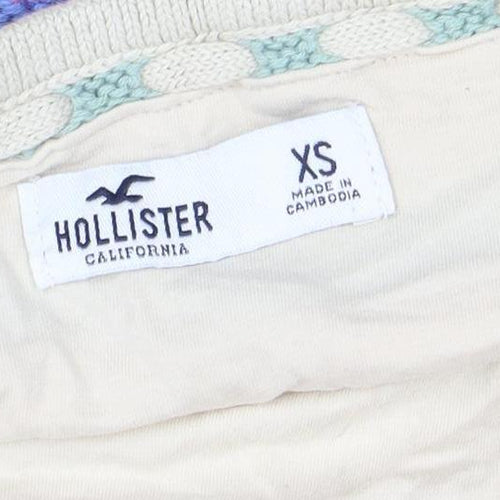 Hollister Women's Multicoloured Striped Knit Strapless Camisole Top XS
