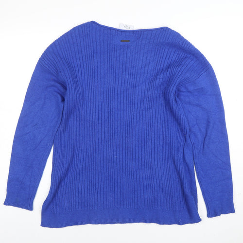 FOIL Women Blue M Pullover Jumper with Star Detail