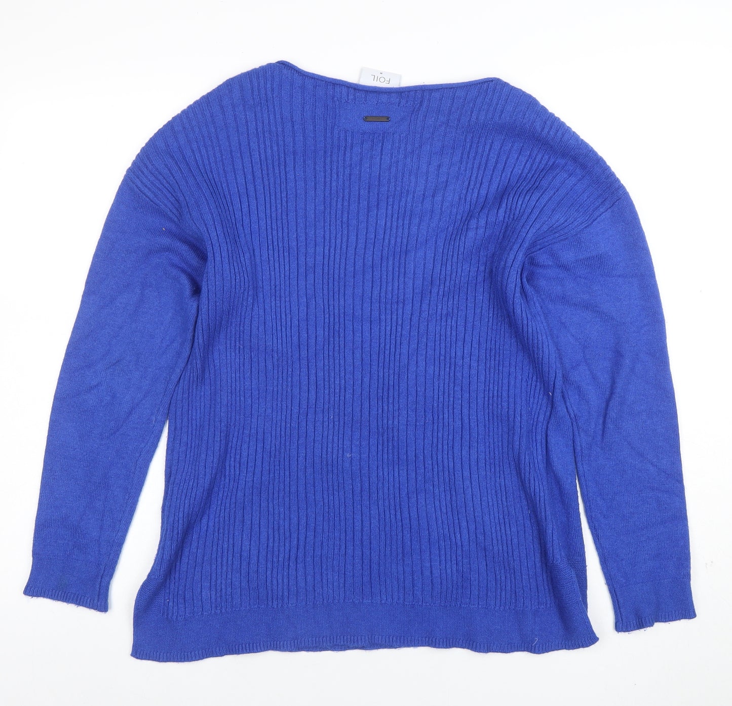 FOIL Women Blue M Pullover Jumper with Star Detail