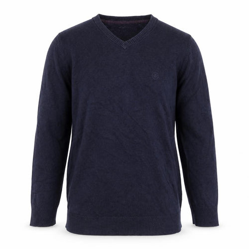 Fat Face Men’s Blue Cotton V-Neck Jumper Size S Long Sleeve Classic