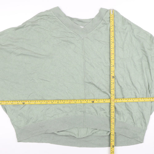 Next Women’s Green V-Neck Batwing Knit Top Size 14