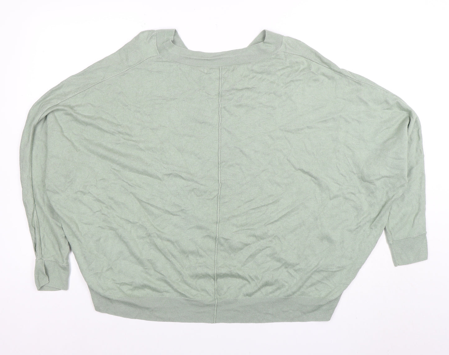 Next Women’s Green V-Neck Batwing Knit Top Size 14