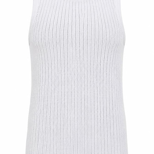 ZARA Women Grey Knit Tank Top S Sleeveless Viscose Blend