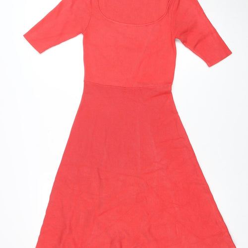 Girl In Mind Women’s Red Bodycon Midi Dress Size S