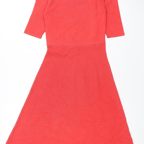 Girl In Mind Women’s Red Bodycon Midi Dress Size S