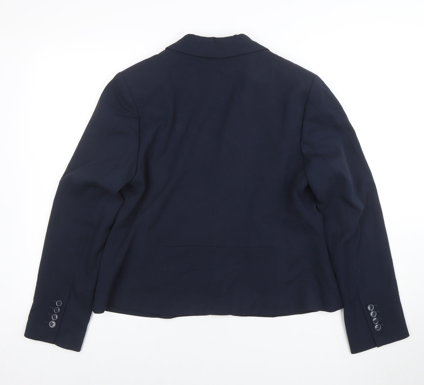 Marks and Spencer Women Navy Blue Size 14 Classic Blazer Jacket