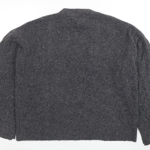 Tu Womens Grey Cable Knit Wool Blend Size 14 Jumper