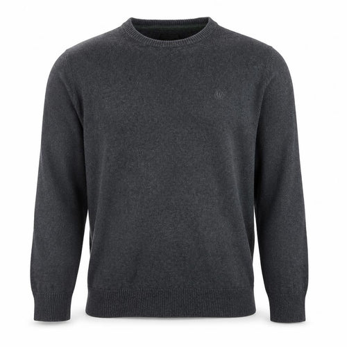 FatFace Men's Grey Cotton Cashmere Crew Neck Jumper Size L