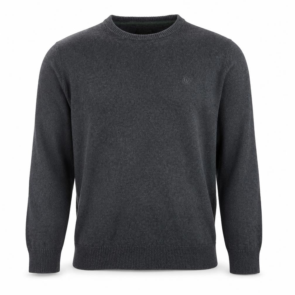 FatFace Men's Grey Cotton Cashmere Crew Neck Jumper Size L