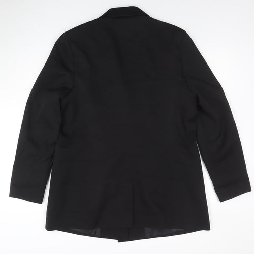 Friends Like These Women Black Size 18 Double-Breasted Blazer