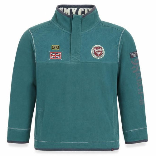 Joe Browns Men's Green 1/4 Zip Quilted Cotton Sweatshirt M