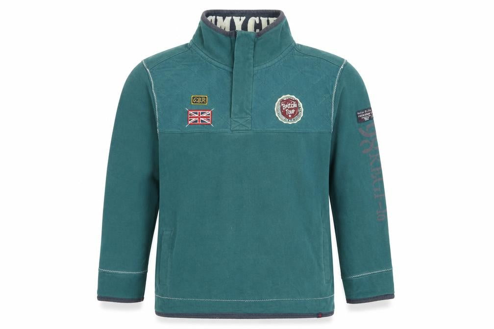 Joe Browns Men's Green 1/4 Zip Quilted Cotton Sweatshirt M