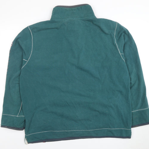 Joe Browns Men's Green 1/4 Zip Quilted Cotton Sweatshirt M
