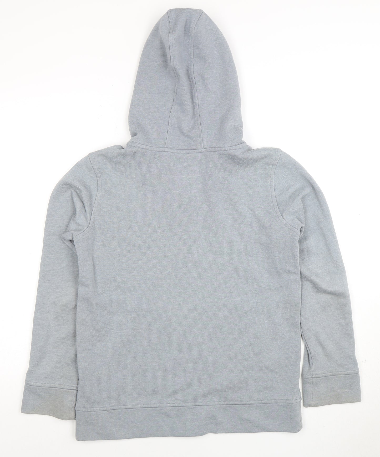 Under Armour Boys Grey 1/2 Zip Hoodie Cotton Blend YLG