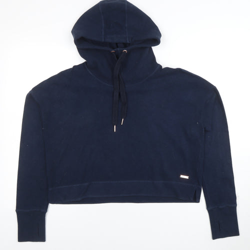 Sweaty Betty Womens Navy Blue L Hoodie Pullover Hooded Sweatshirt