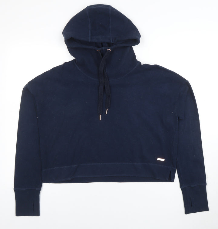 Sweaty Betty Womens Navy Blue L Hoodie Pullover Hooded Sweatshirt